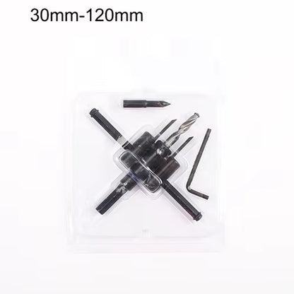 LUBAN Adjustable Metal Wood Circle Hole Saw Drill Bit Cutter Kit DIY Tool 30Mm-120Mm Black Alloy Blade 30Mm-200Mm 30Mm-300Mm