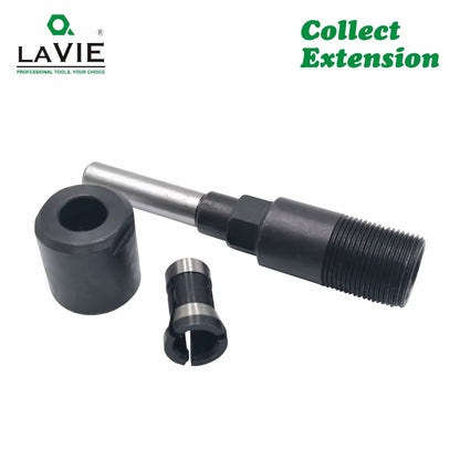 1 Pc 1/4" 8Mm 12Mm 1/2" Shank Router Bit Extension Rod Collet Engraving Machine Extension Milling Cutter for Wood MC04003