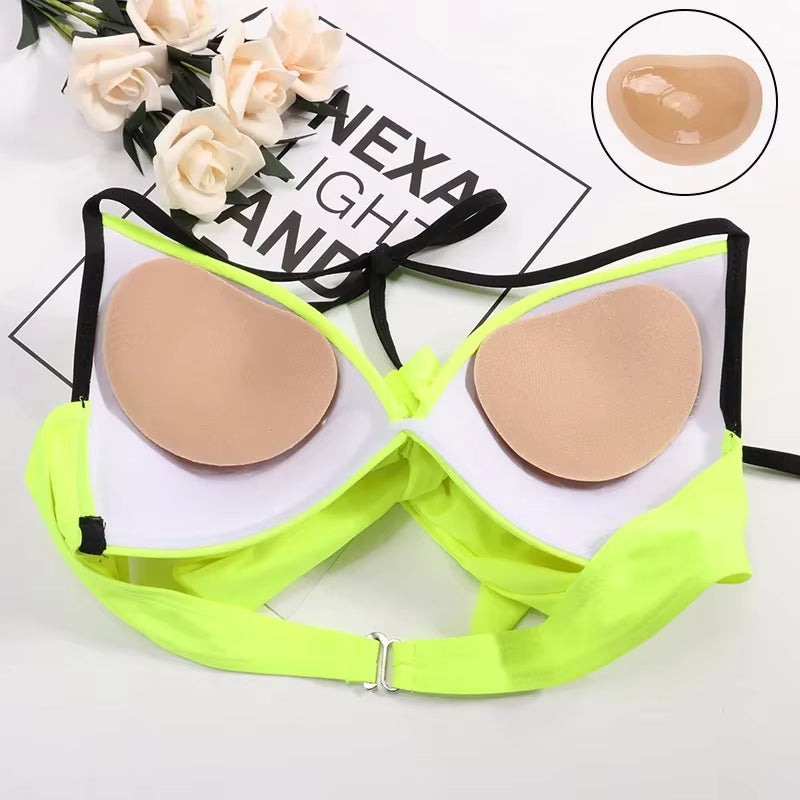 Invisible Heart Padding Magic Bra Insert Pads Push up Silicone Self Adhesive Breast Enhancer Women Intimates Breast Lift Nipple