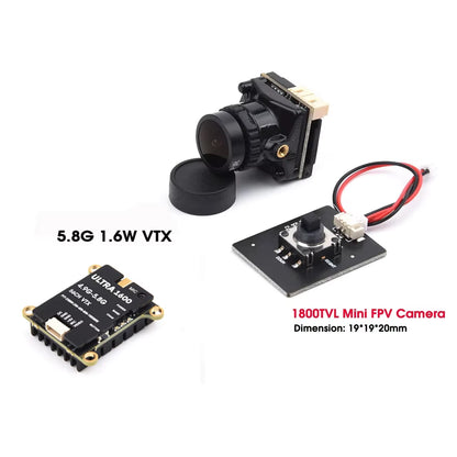 VTX2W5 5.8GHZ 1.6W / 2.5W 64CH FPV VTX Transmitter & 1500TVL / 1800TVL / 2000TVL Camera Receiver UVC for FPV RC Camera Drone