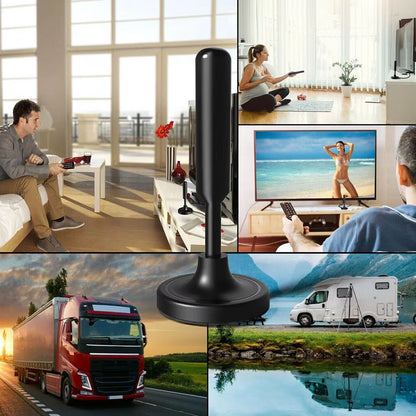 Antenna for Digital TV Indoor Signal Amplifier Long Range Signal Receiver Amplifier 720P 1080P Antenna Booster Smart TV Antenna