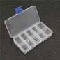 1Pcs Square Transparent Plastic Storage Box Case 10/24 Slot Adjustable for Pills Jewelry Beads Earring Case Organizer