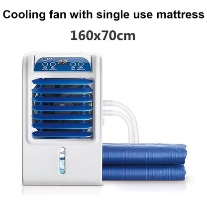 Water Circulation Bed Ice Sleeping Pad Water-Cooled Refrigeration Mattress Cooling Fan Conditioner Air Conditioning Cooler EU US