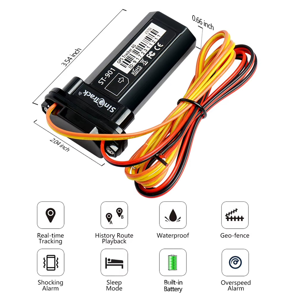 Global GPS Tracker Waterproof Built-In Battery GSM Mini for Car Motorcycle Cheap Vehicle Tracking Device Online Software and APP