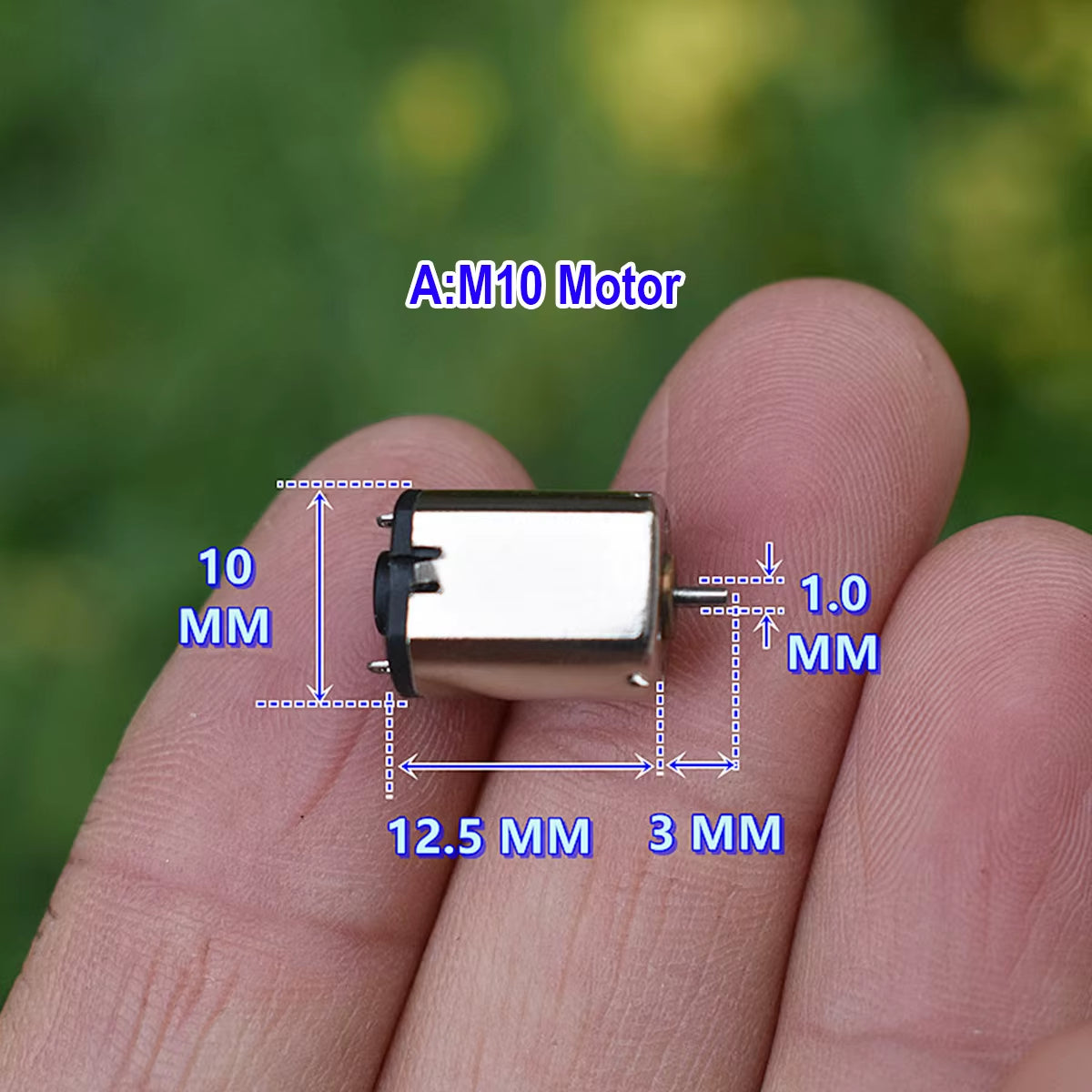 5PCS Mini M10 M20 Electric Motor DC 3V-5V 21000RPM High-Speed Model Airplane Small Electric Machine for Toy Model Accessories