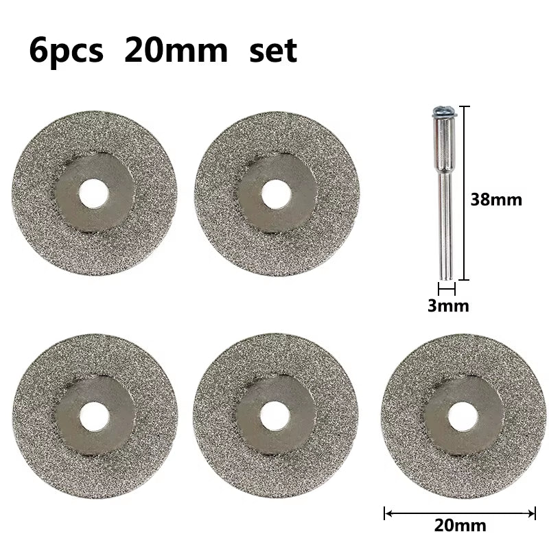 Mini Cutting Disc for Rotary Accessories Diamond Grinding Wheel Rotary Tool Circular Saw Blade Abrasive Diamond Disc