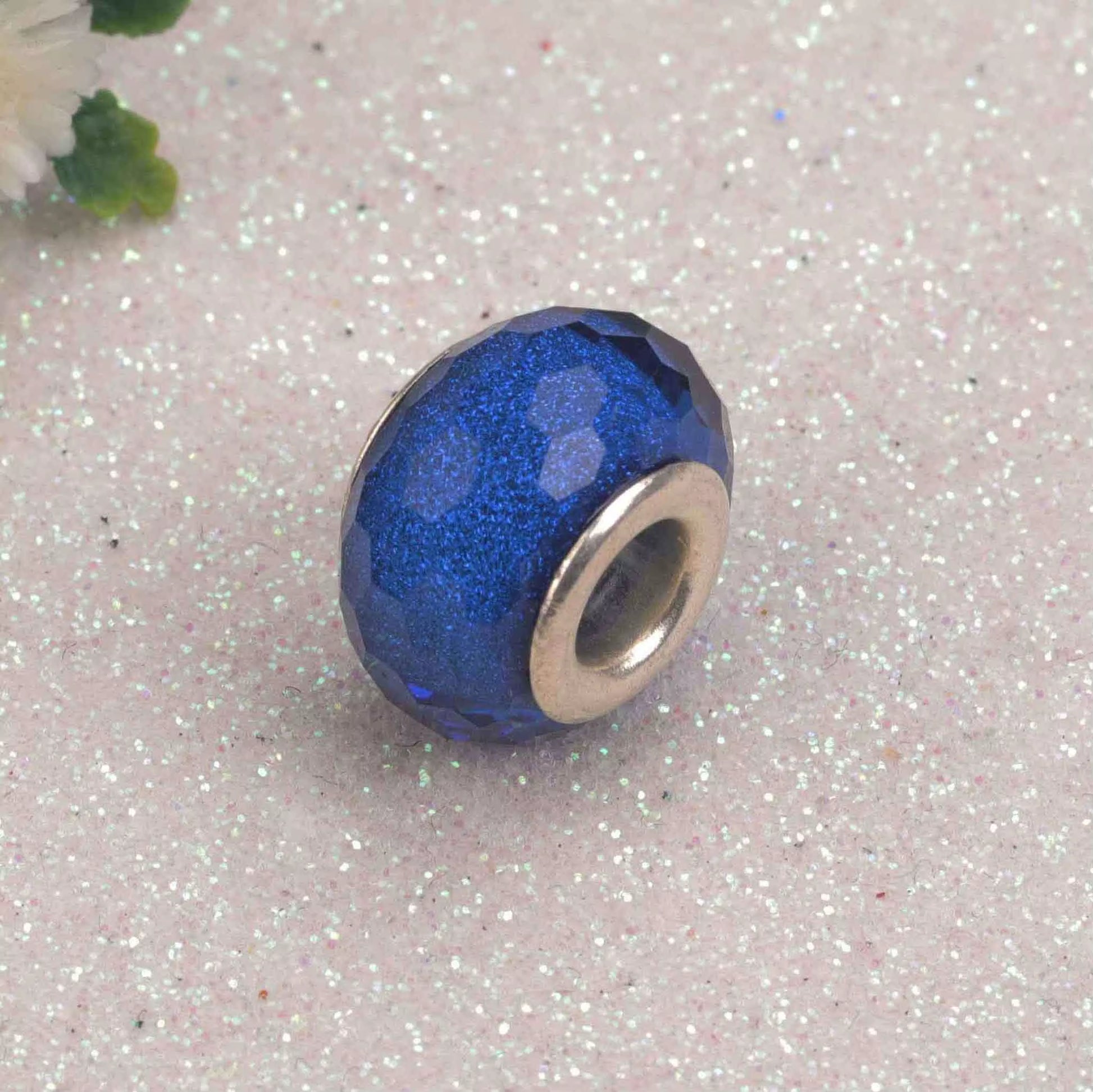 New European Colorful Lampwork Glass Bead Murano Plastic Aolly Charm Fit Pan Brand Bracelet Bangle Women DIY Jewelry Dropship