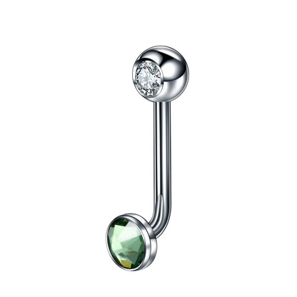1PC G23 Titanium Opal Crystal Christina Vertical Hood Piercings Lip Rings Sexy Women Piercings Body Jewelry 14G