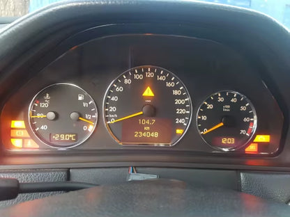 Chrome Styling Dashboard Gauge Ring Set for Mercedes Benz W210 00-02 / W202 00-02
