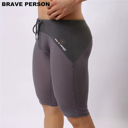 Summer Style Shorts Breathable Mesh Men Tight Beach Shorts Men Multifunction Knee Length Board Shorts Beach Wear