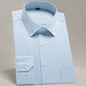Men'S Classic Long Sleeve Standard-Fit Dress Shirts Formal Business Social Simple Basic Design White Work Office Casual Shirt