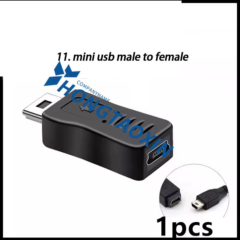 90 Degree Left & Right Angled Mini USB 5Pin Female to Micro USB Male Data Sync Adapter Plug Micro USB to Mini USB Connector