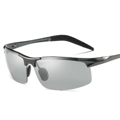 Men Photochromic Polarized Sunglasses Aluminum Frame UV400 Sun Glasses Male Eyewear Driving Goggles