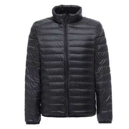 Men'S Lightweight Water-Resistant Packable Puffer Jacket 2023 New Arrivals Autumn Winter Male Fashion Stand Collar down Coats