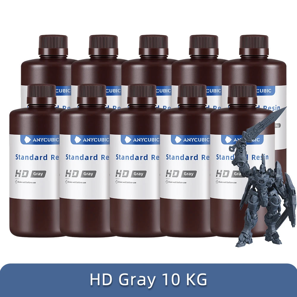 1Kg/10Kg Liquid Photopolymer Standard Resin 405Nm UV Resin for 3D Printer LCD Printing Resin Material for Photon Mono