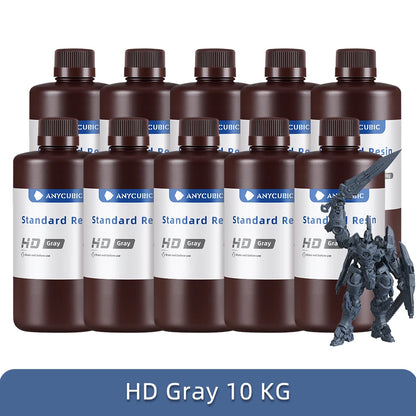 1Kg/10Kg Liquid Photopolymer Standard Resin 405Nm UV Resin for 3D Printer LCD Printing Resin Material for Photon Mono