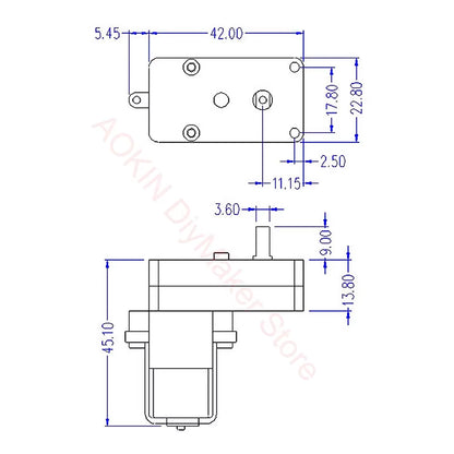 DC Electric Gear Motor L DC 3V-6V L Shape TT Motor Dual Shaft Intelligent Car Chassis for Arduino DIY Smart Car Robot