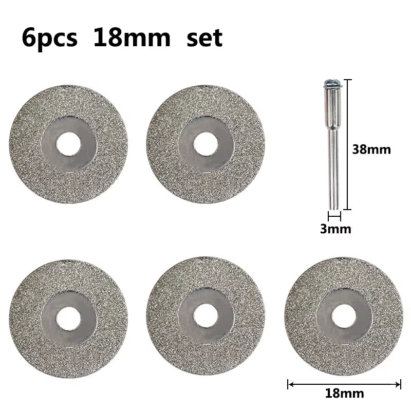 Mini Cutting Disc for Rotary Accessories Diamond Grinding Wheel Rotary Tool Circular Saw Blade Abrasive Diamond Disc