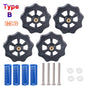 4PCS M3/M4 Screws Nuts Heat Bed Leveling Spring Knob Parts 3D Printers Print Platform Calibration Accessories