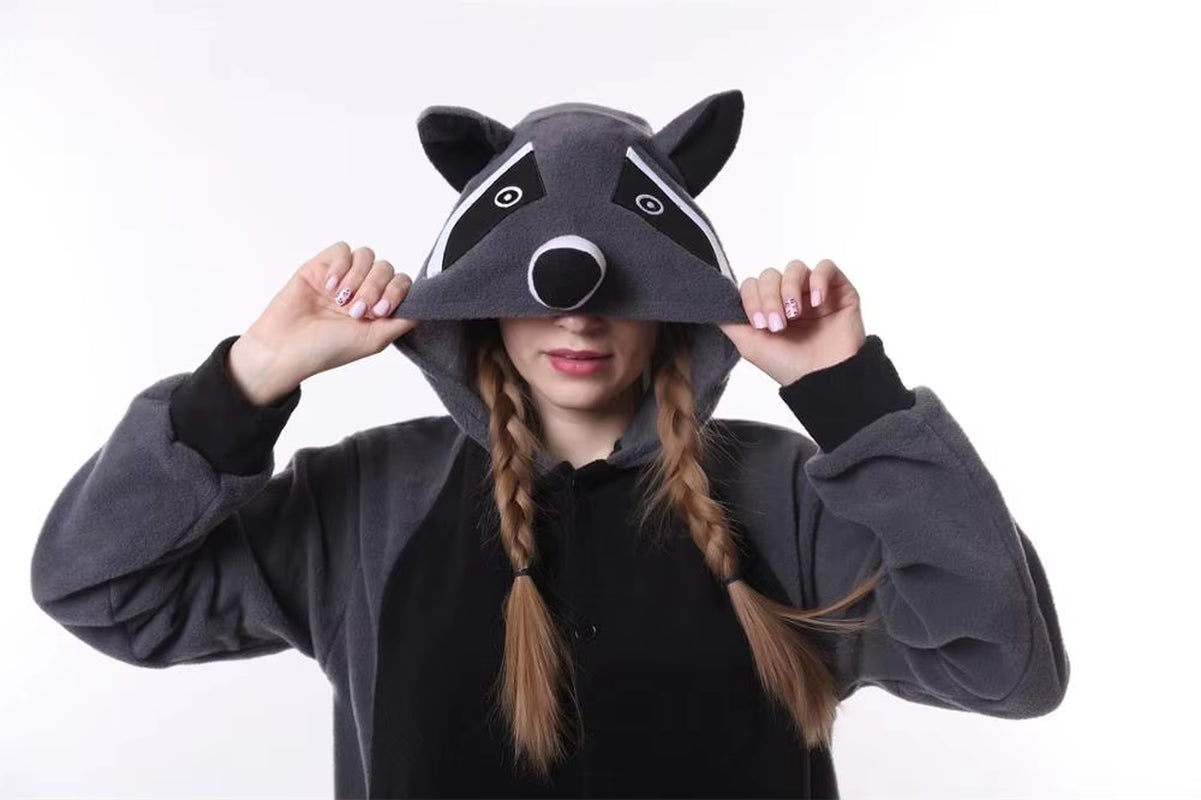 Blue Stitch Kigurumi Animal Adults Cat Bear Shark Onesies Pajama Raccoon Costumes Dragon Jumpsuit Christmas