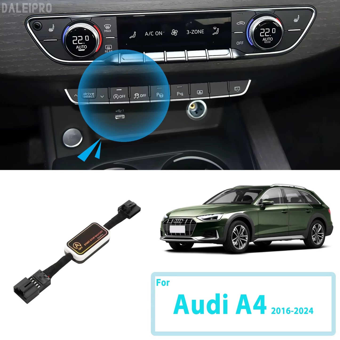 For Audi A4 S4 RS4 B9 2016-2023 2024 Automatic Stop Start Engine System Disable Smart Shut down Car Auto Start Stop Eliminator