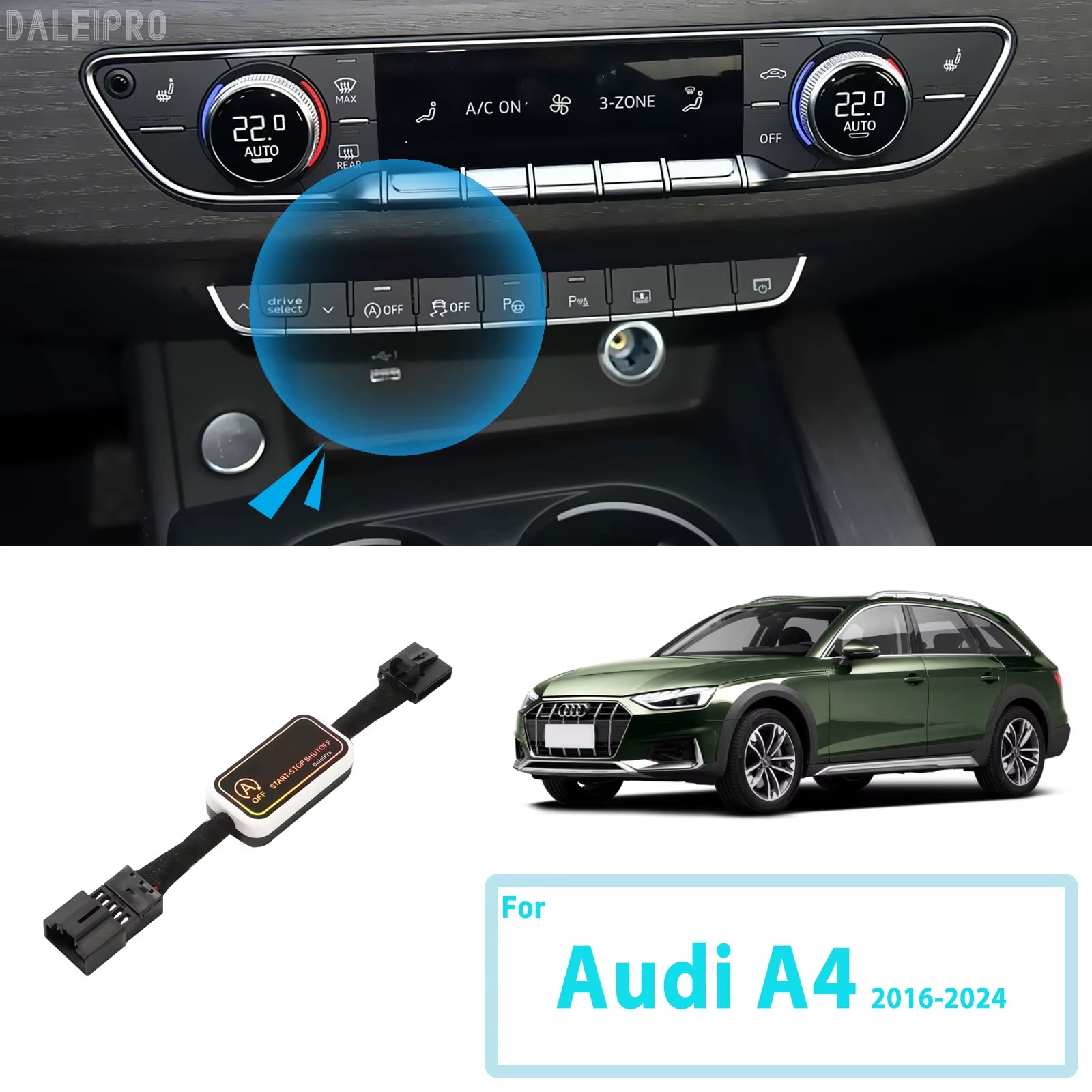 For Audi A4 S4 RS4 B9 2016-2023 2024 Automatic Stop Start Engine System Disable Smart Shut down Car Auto Start Stop Eliminator