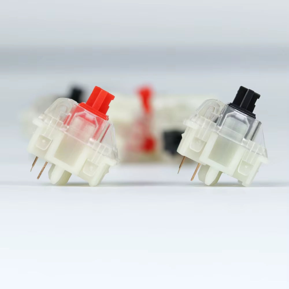 Switch Black Red Clear 5Pin Transparent Tops for Mechaniacl Keyboard Compatible with MX Switch