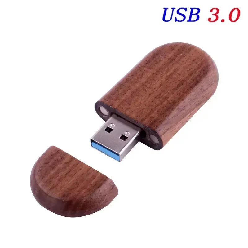 USB 3.0 High Speed LOGO Wooden Box Personal Logo Customer Pendrive 8GB 16GB 32GB 64GB USB Flash Drive Pen Drive U Disk