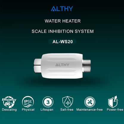 IPSE Terminal Scale Inhibition Water Softener System Descaler anti Limescale & Hard Water for Water Heater Shower Filter