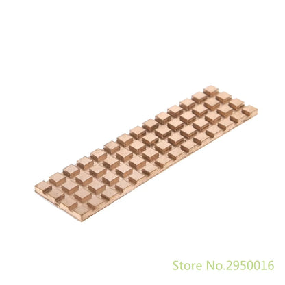Copper Heatsink Cooler Heat Sink Thermal Conductive Adhesive for M.2 NGFF 2280 PCI-E NVME SSD 67X18Mm Thickness 1.5/2/3/4/6Mm