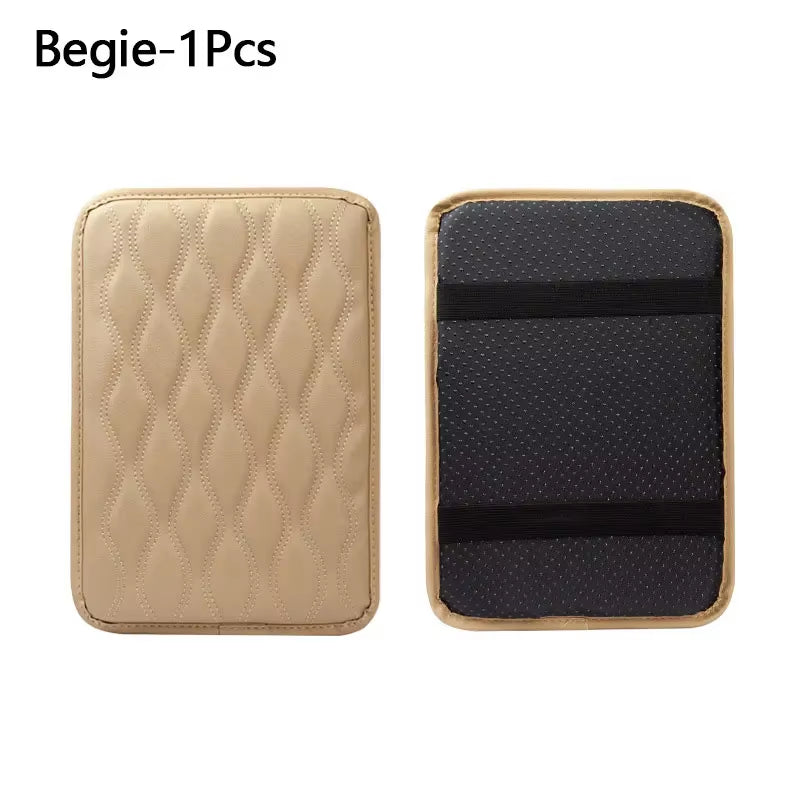 Car Central Armrest Leather Pad Auto Center Console Arm Rest Non-Slip Cover Mats Waterproof Protector Car Interior Accessories