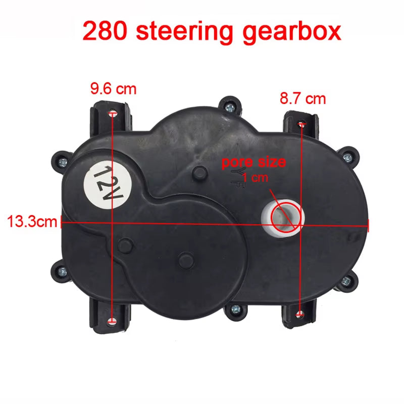 Children Electric Car Steering Gearbox with Motor,Steering Motor for Remote Control Car,Toy Car Steering Gear Box with Engine