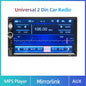 2 Din Car Radio 7" Bluetooth Stereo 2Din Video Multimedia Player Autoradio Touch Screen Auto Radio for Universal VW Kia