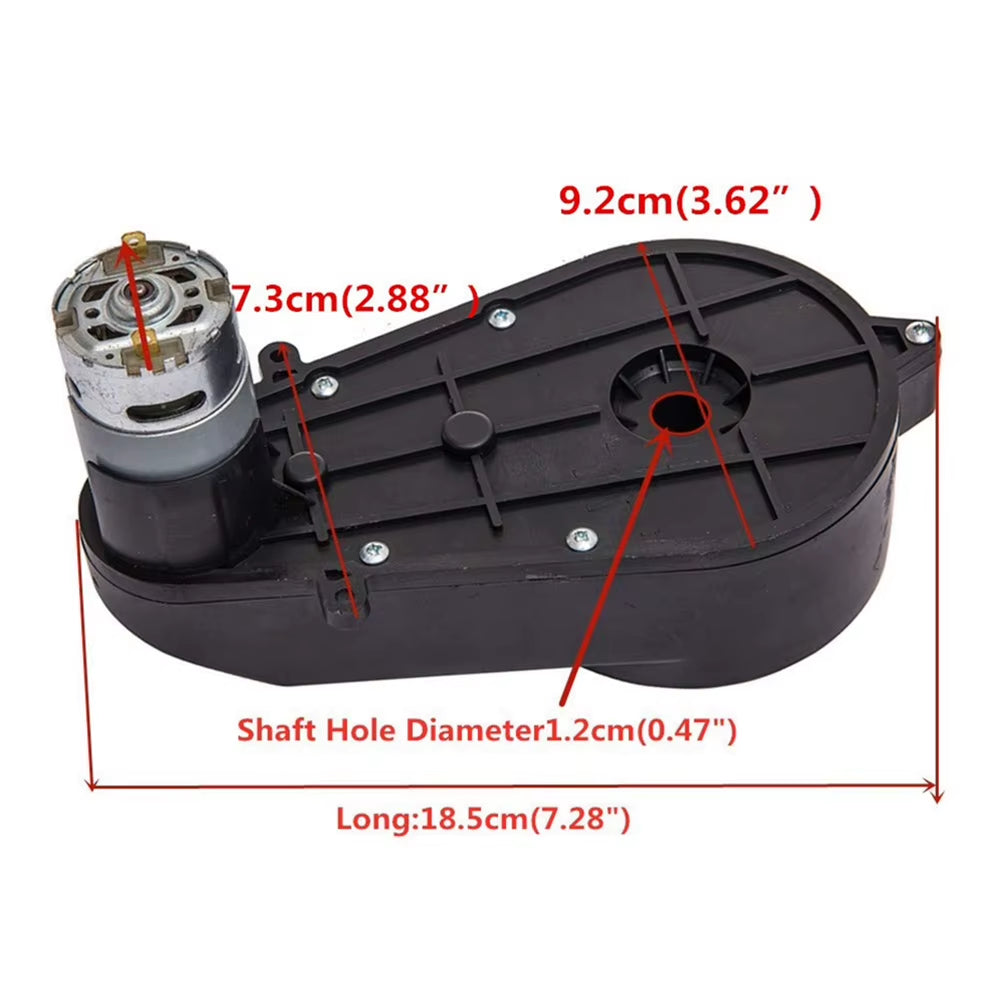 Gearmotors Gearbox 24V DC Motor 24V550 20000RPM Easy Gearbox with High Torque Quick Change Suitable for Kids Ride-On New