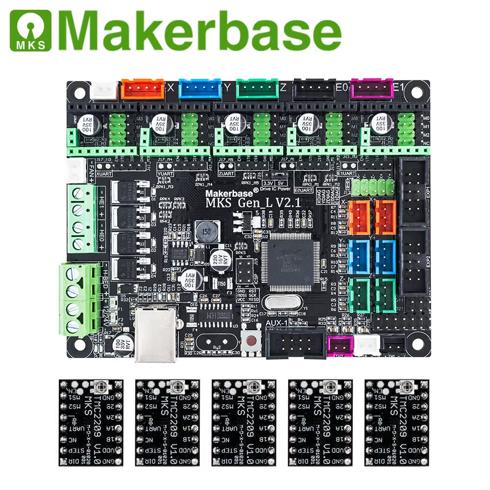 MKS Gen_L 2.1 3D Printer Parts Control Board Support TMC2209 2208 Uart Mode Gen L