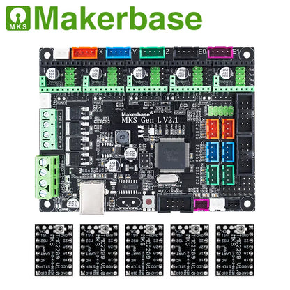 MKS Gen_L 2.1 3D Printer Parts Control Board Support TMC2209 2208 Uart Mode Gen L
