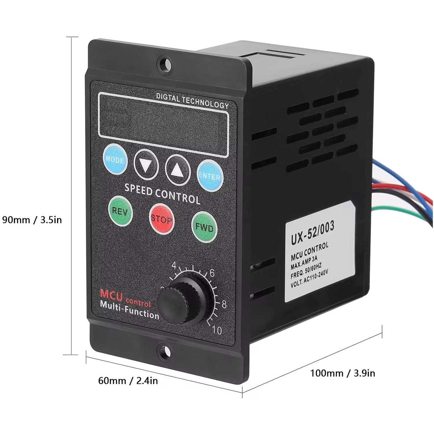 400W AC220V Multifunctional Motor Speed Controller Motor Speed Pinpoint Controller Forward & Backward Motor Governor