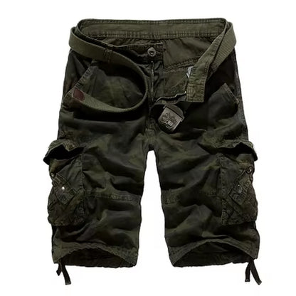 Camouflage Loose Cargo Shorts Men 2025 Summer Military Camo Short Pants Homme Cargo Shorts US Size