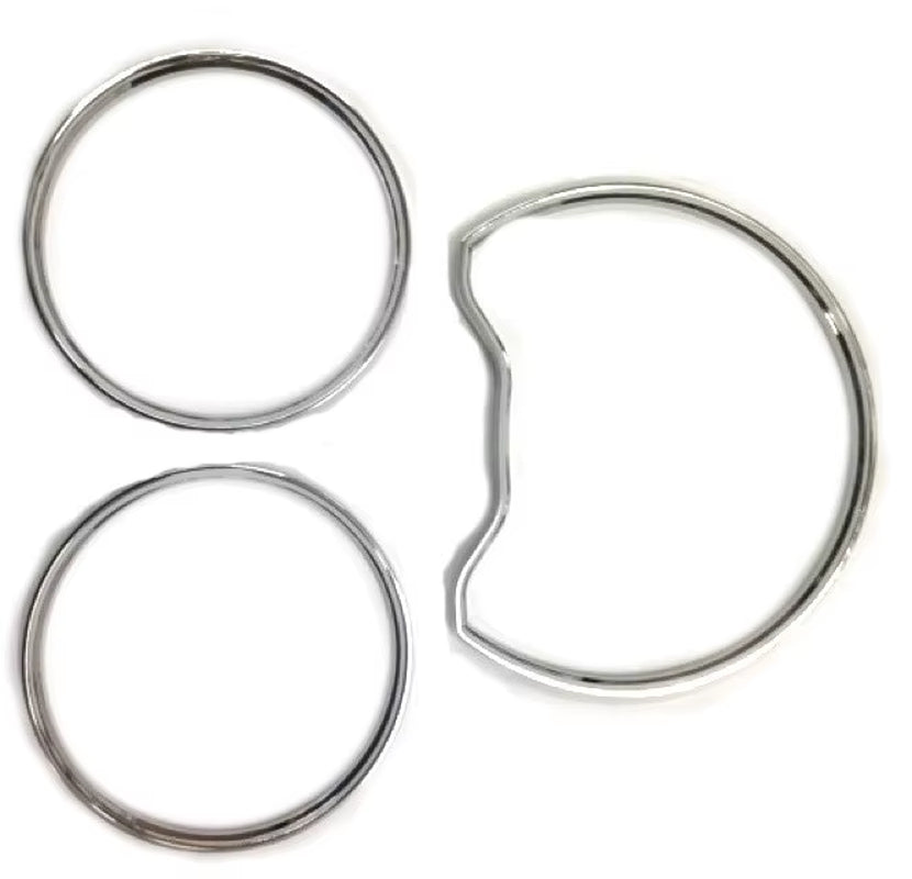 Chrome Styling Dashboard Gauge Ring Set for Mercedes Benz W210 95-99 / W202 95 - 99