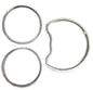 Chrome Styling Dashboard Gauge Ring Set for Mercedes Benz W210 95-99 / W202 95 - 99