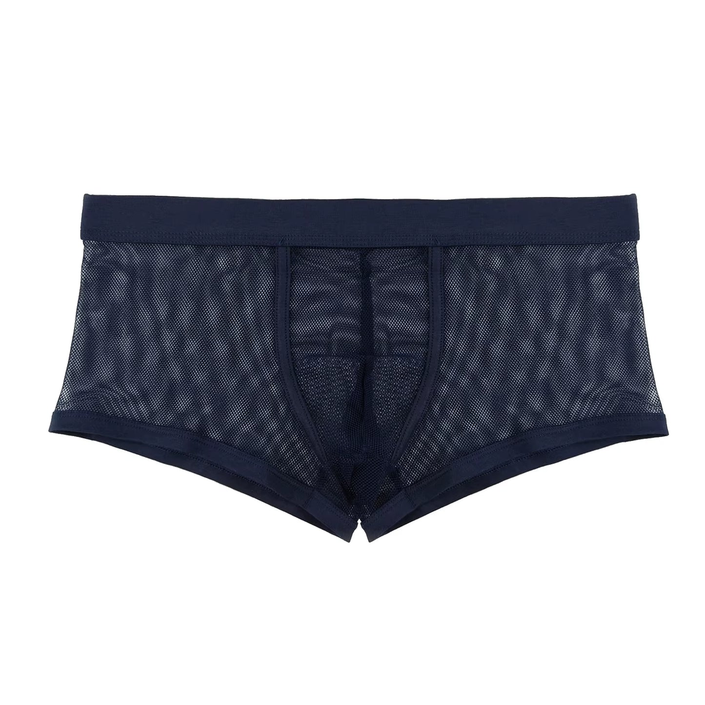 Boxers Men Mesh Sheer Underwear Sexy Man Transparent Boxer Shorts Underpants Trunks Cueca Panties See-Through Bottoms