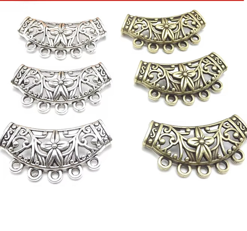 Jewelry Finding & Components Parts Autumn and Winter Sweater Chain Material Bronze Large Crane Tube Hollow Handmade #JY127