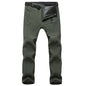 Stretch Waterproof Pants Men Casual Winter Thick Warm Fleece Shark Skin Trousers Male Windbreaker Sweatpants Mens Tactical Pants