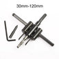 LUBAN Adjustable Metal Wood Circle Hole Saw Drill Bit Cutter Kit DIY Tool 30Mm-120Mm Black Alloy Blade 30Mm-200Mm 30Mm-300Mm