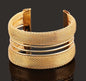 Bijoux Gypsy Fashion Gold Silver Plated Punk Hip Hop Cuff Wide Men Bangles Arm Bracelet for Women Bracelets & Bangles