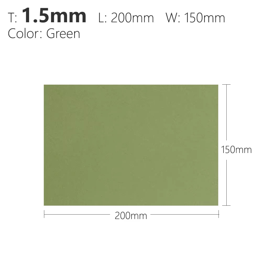 1.5Mm Black Sand Army Green Orange Kydex Sheet Thermoplastic for DIY Sheath Holster Tool Parts