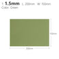 1.5Mm Black Sand Army Green Orange Kydex Sheet Thermoplastic for DIY Sheath Holster Tool Parts