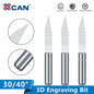 V Shape Milling Cutter 10Pcs 30 40 Degree 3.175Mm(1/8'') Shank Carbide PCB Engraving Bits CNC Router Tool