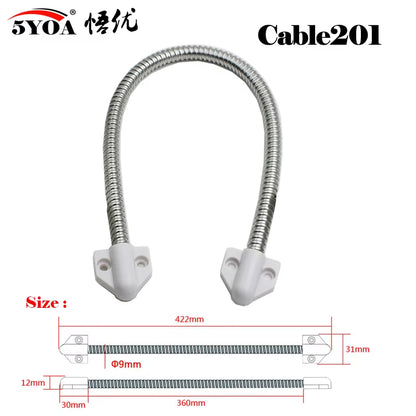 Door Loop Electric Stainless Steel Exposed Mounting Protection Sleeve Cable Line for Control Lock Door Lock