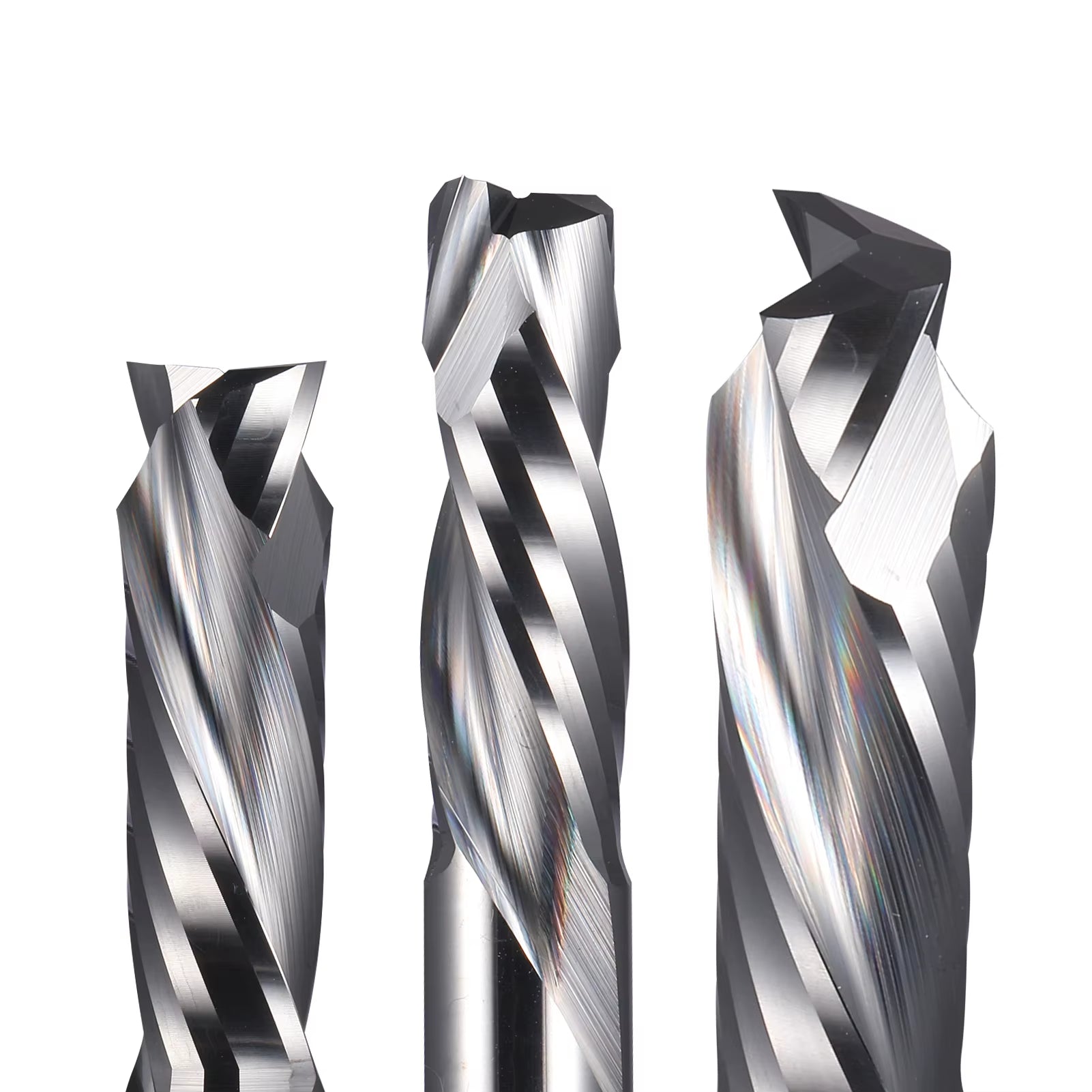 1Pcs up & down Cut Two Flutes Spiral Carbide Mill Tool Cutters for CNC Router, Compression Wood End Mill Cutter Bits